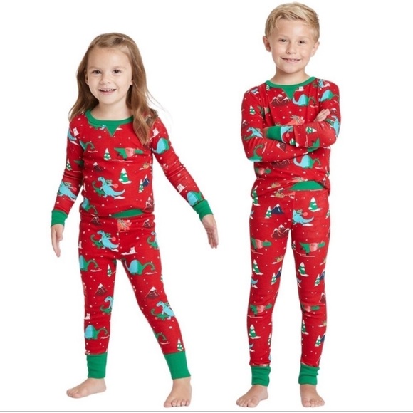 Target Other - Target Wondershop Holiday Dino Print Pajama Set Toddler Size 3T